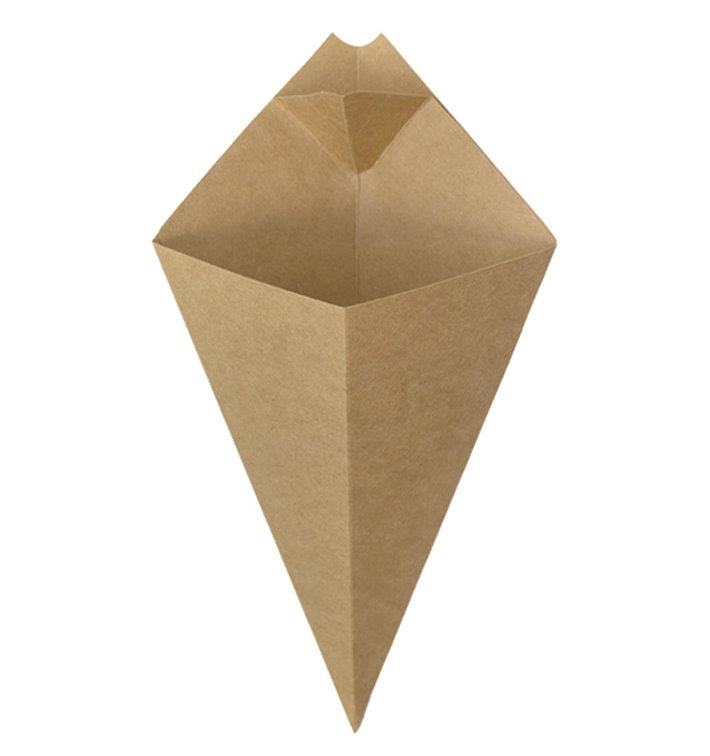 Kraftový Kužel s Kapsou pro Omáčky 270mm 250g (1.200 Ks) Kraftový Kužel s Kapsou pro Omáčky 270mm 250g (1.200 Ks)