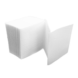 Papírové Ubrousky Tissue 2 Vrstvé V Bílá 11x21cm (150 Ks)