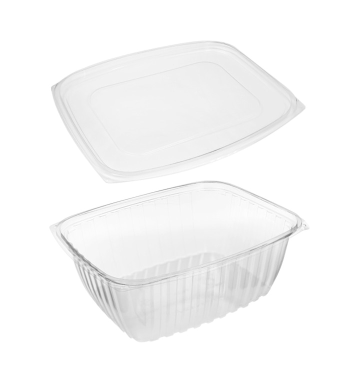 Obaly Kompostovatelné PLA s Víčko 1890ml (200 Ks) Obaly Kompostovatelné PLA s Víčko 1890ml (200 Ks)