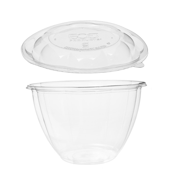Salátová Mísa s Víčko PLA 1420ml (50 Ks) Salátová Mísa s Víčko PLA 1420ml (50 Ks)