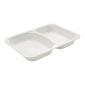 Obaly z Cukrové Třtiny PLA 2C 820ml 22,7x17,8x3,2cm (75 Ks)