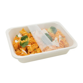 Obaly z Cukrové Třtiny PLA 580ml 18,7x13,6x3,6cm (75 Ks)