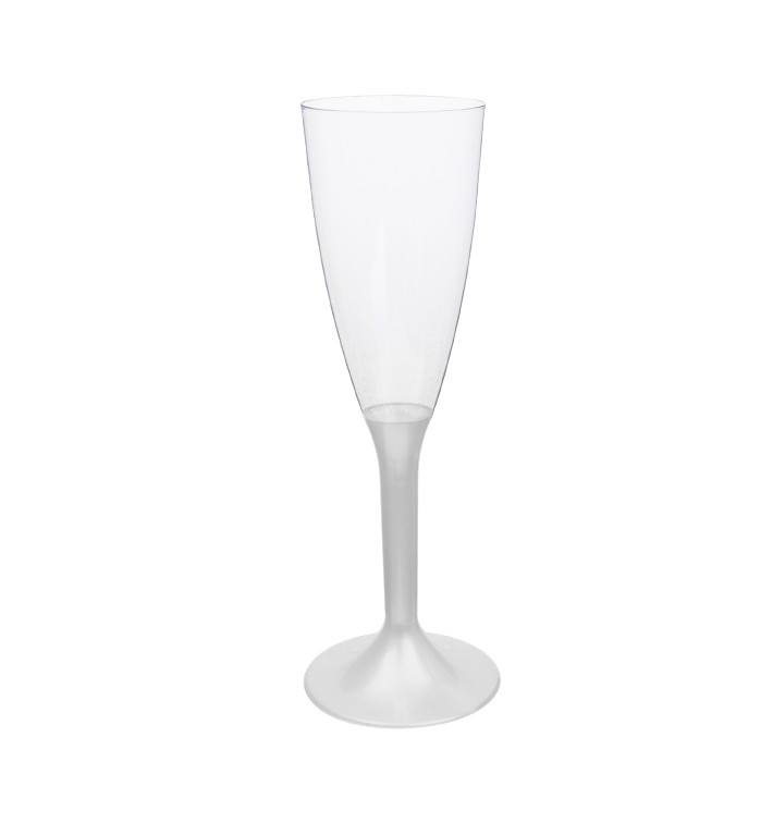 Plastové Sklenice Cava s Černou Bílý Perlový 120ml 2P (20 Ks) Plastové Sklenice Cava s Černou Bílý Perlový 120ml 2P (20 Ks)