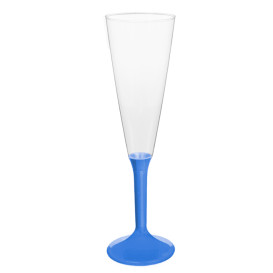 Plastové Sklenice Cava s Černou Modrý Mediterraneo 160ml 2P (20 Ks)
