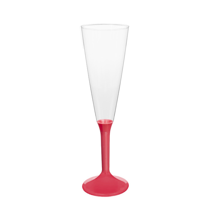 Plastové Sklenice Cava s Coral Nožkou 160ml 2P (200 Ks) Plastové Sklenice Cava s Coral Nožkou 160ml 2P (200 Ks)