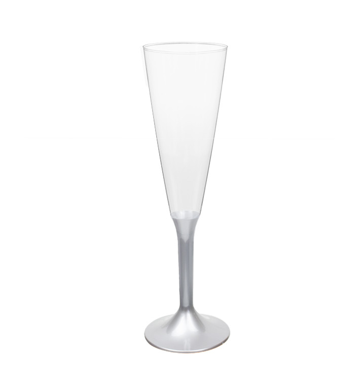 Plastové Sklenice Cava s Černou Šedá 160ml 2P (200 Ks) Plastové Sklenice Cava s Černou Šedá 160ml 2P (200 Ks)