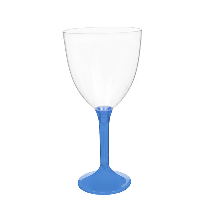 Plastové Sklenice na Víno s Černou Modrý Průhledný 300ml 2P (200 Ks) Plastové Sklenice na Víno s Černou Modrý Průhledný 300ml 2P (200 Ks)