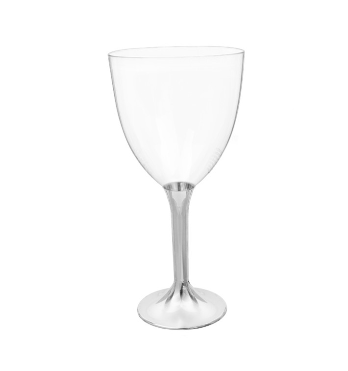 Plastové Sklenice na Víno s Nikl Černou Pochromovaný 300ml 2P (200 Ks) Plastové Sklenice na Víno s Nikl Černou Pochromovaný 300ml 2P (200 Ks)