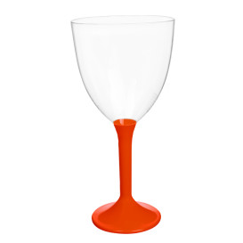 Plastové Sklenice na Víno s Černou Červené 300ml 2P (20 Ks)