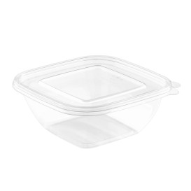 Ploché Víčko Plastové na Misky PET 175x175mm (300 Ks)