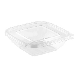 Ploché Víčko Plastové na Misky PET 175x175mm (300 Ks)