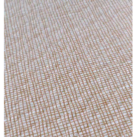 Předřezaný Papírový Ubrus 1,2x1,2m "Between Lines" Hnědý 40g/m² (300 Ks)