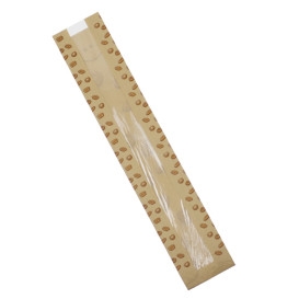 Papírová Klokan Kapsa Přírodní Pruhovaná 10+5x55cm (1.000 Ks)