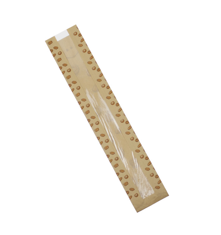 Papírová Klokan Kapsa Přírodní Pruhovaná 10+5x55cm (125 Ks) Papírová Klokan Kapsa Přírodní Pruhovaná 10+5x55cm (125 Ks)