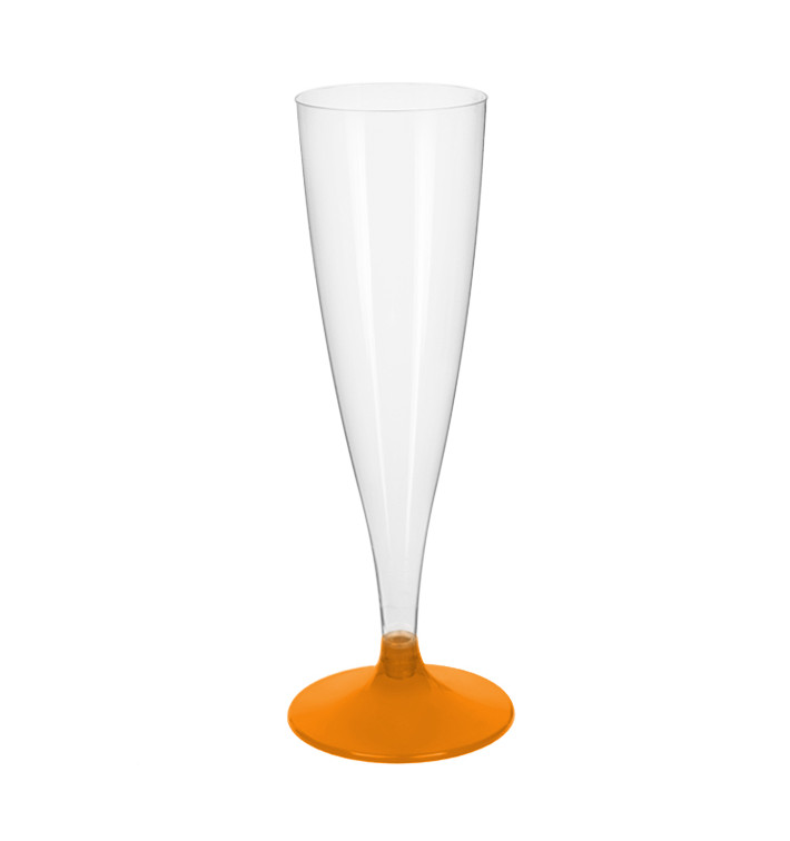 Plastové Sklenice Cava s Černou Oranžový Průhledný 140ml 2P (400 Ks) Plastové Sklenice Cava s Černou Oranžový Průhledný 140ml 2P (400 Ks)