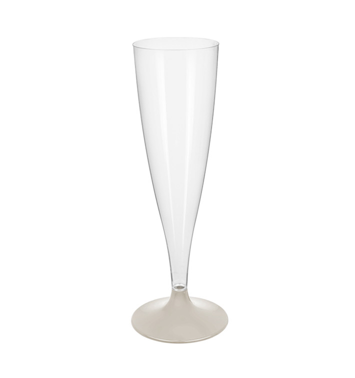 Plastové Sklenice Cava s Černou Béžový 140ml 2P (20 Ks) Plastové Sklenice Cava s Černou Béžový 140ml 2P (20 Ks)