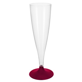 Plastové Sklenice Cava s Černou Bordeaux 140ml 2P (20 Ks)