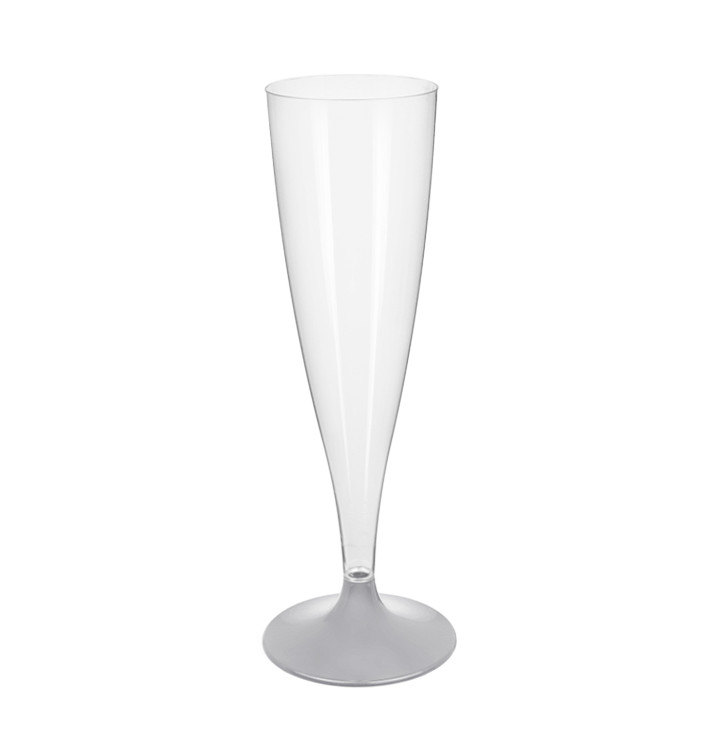 Plastové Sklenice Cava s Černou Šedá 140ml 2P (20 Ks) Plastové Sklenice Cava s Černou Šedá 140ml 2P (20 Ks)