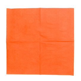 Papírové Ubrousky na Koktejl 20x20cm 2 Vrstvy Oranžový (6000 Ks)