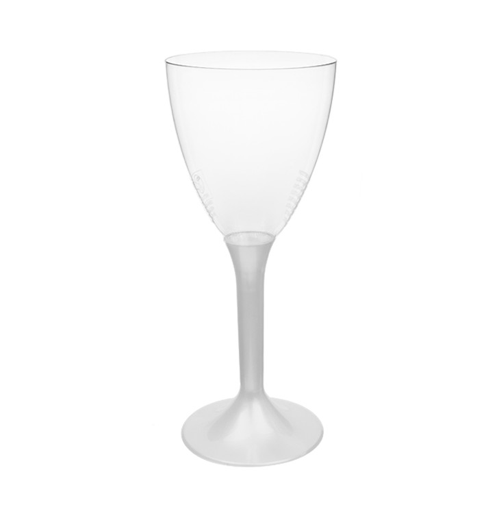 Plastové Sklenice na Víno s Černou Bílý Perlový 180ml 2P (200 Ks) Plastové Sklenice na Víno s Černou Bílý Perlový 180ml 2P (200 Ks)