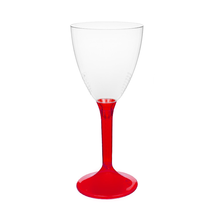 Plastové Sklenice na Víno s Černou Červené Průhledný 180ml 2P (20 Ks) Plastové Sklenice na Víno s Černou Červené Průhledný 180ml 2P (20 Ks)