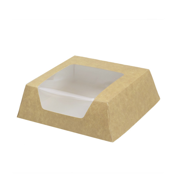 Krabička Karton Kraft s Okénkem 120x120x40mm (25 Ks) Krabička Karton Kraft s Okénkem 120x120x40mm (25 Ks)