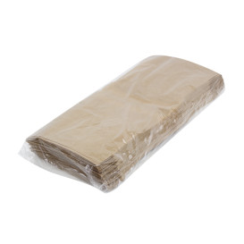 Tašky s Desky s Zip a Okénkem Automatické Zavírání Kraft 14x16 cm (100 Ks)
