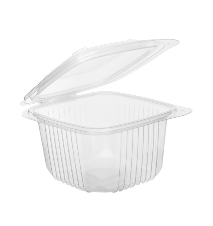 Miska s Víčkem PP Průhledný 375ml 123x114mm (50 Ks) Miska s Víčkem PP Průhledný 375ml 123x114mm (50 Ks)