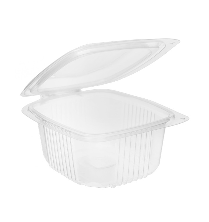 Miska s Víčkem PP Průhledný 500ml 142x123mm (50 Ks) Miska s Víčkem PP Průhledný 500ml 142x123mm (50 Ks)