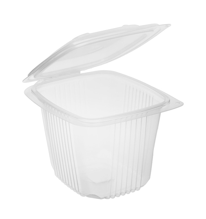 Miska s Víčkem PP Průhledný 750ml 142x123mm (50 Ks) Miska s Víčkem PP Průhledný 750ml 142x123mm (50 Ks)