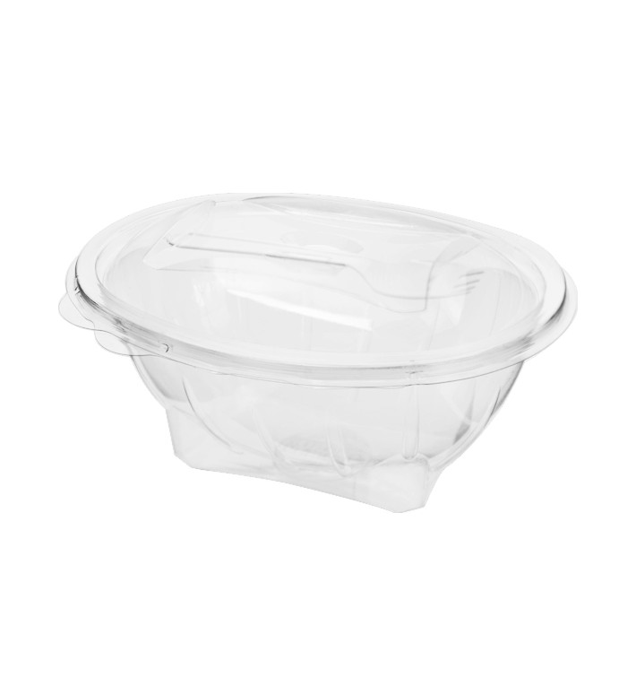 Misky s Víčkem APET s Vidlička 750ml 190x140x95mm (75 Ks) Misky s Víčkem APET s Vidlička 750ml 190x140x95mm (75 Ks)