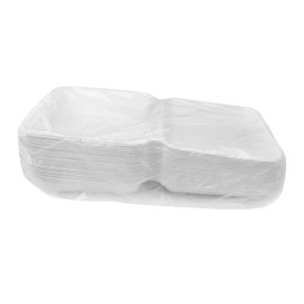Menu Box z Cukrové Třtiny Bílý 225x225x75mm (200 Ks)