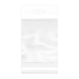 Tašky s BOPP s Oknem Samolepící a Otvorem Pevné 10x15cm G160 (100 Ks)