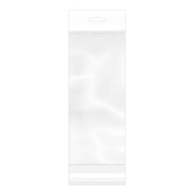 Tašky s BOPP s Oknem Samolepící a Otvorem Pevné 10,5x28,5cm G160 (1000 Ks)