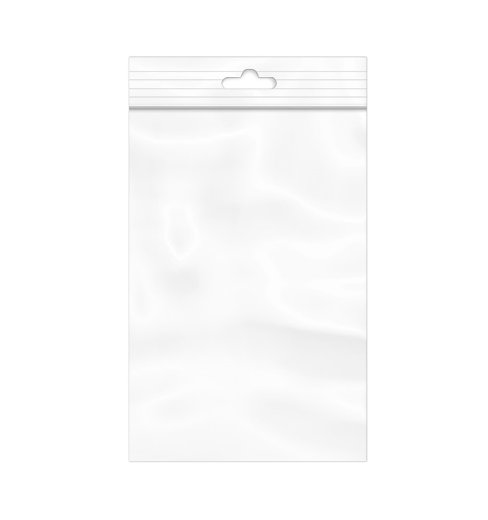 Tašky s Polyetylenové s Automatické Zavírání a Otvorem Pevné 10x15cm G200 (1000 Ks) Tašky s Polyetylenové s Automatické Zavírání a Otvorem Pevné 10x15cm G200 (1000 Ks)