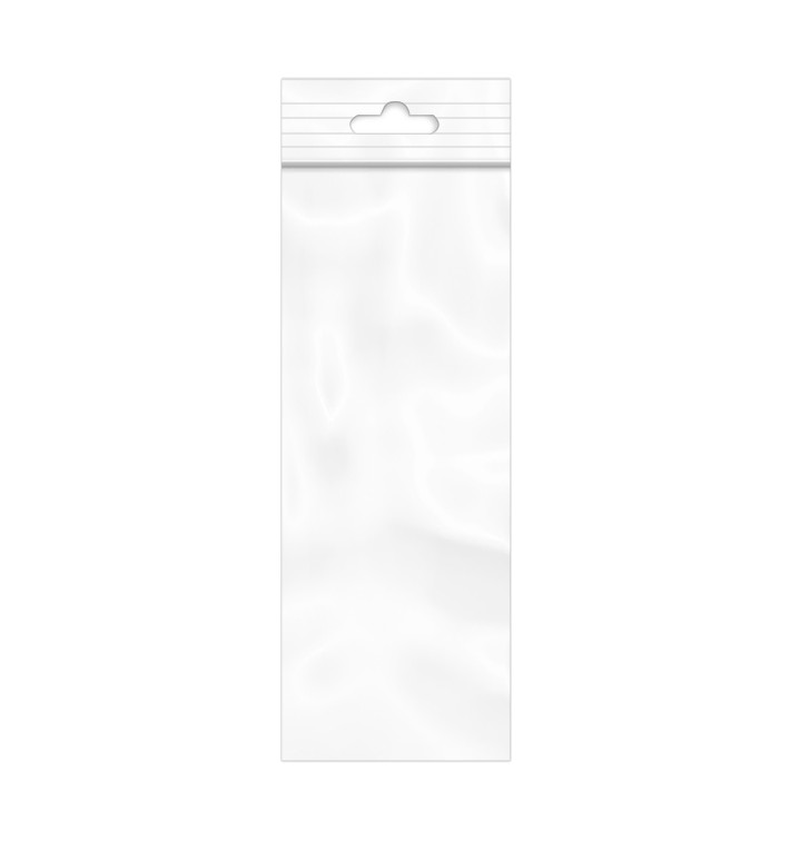 Tašky s Polyetylenové s Automatické Zavírání a Otvorem Pevné 11,5x33,5cm G200 (1000 Ks) Tašky s Polyetylenové s Automatické Zavírání a Otvorem Pevné 11,5x33,5cm G200 (1000 Ks)