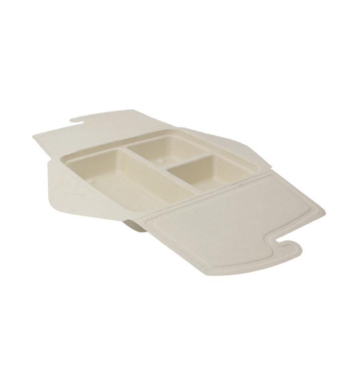 Box to Go z Cukrové Třtiny 3 Vrstvy 21x21x4cm 900ml (50 Ks) Box to Go z Cukrové Třtiny 3 Vrstvy 21x21x4cm 900ml (50 Ks)