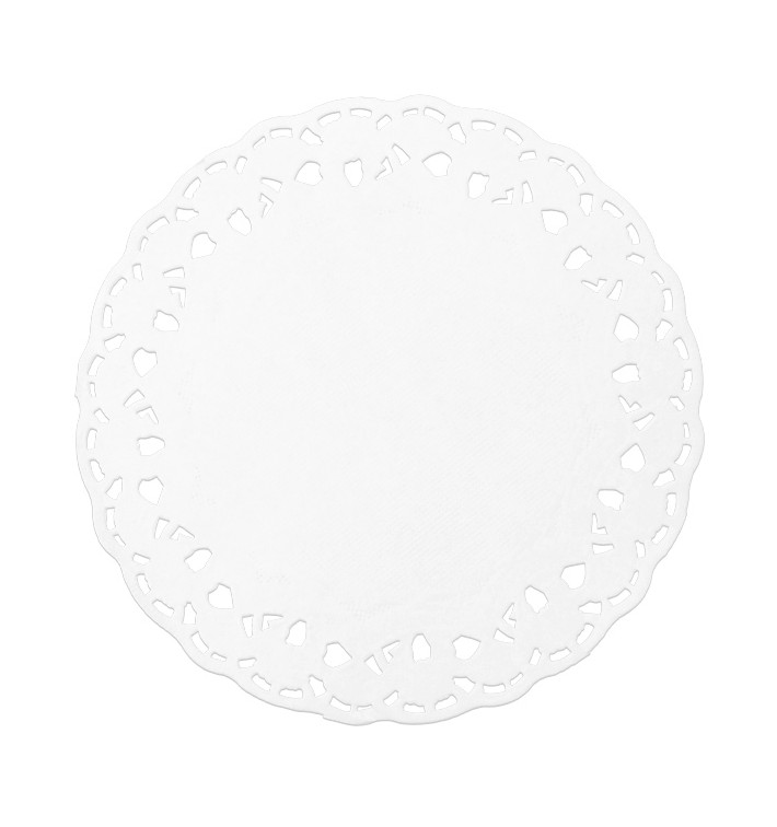 Papírové Krajky Kulaté Bílý Litos Ø100mm (250 Ks) Papírové Krajky Kulaté Bílý Litos Ø100mm (250 Ks)
