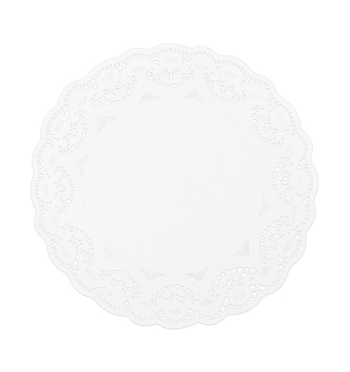 Papírové Krajky Kulaté Bílý Litos Ø340mm (1000 Ks) Papírové Krajky Kulaté Bílý Litos Ø340mm (1000 Ks)
