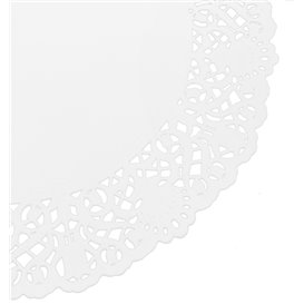 Papírové Krajky Kulaté Bílý Litos Ø240mm (250 Ks)