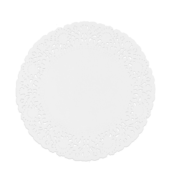 Papírové Krajky Kulaté Bílý Litos Ø200mm (250 Ks) Papírové Krajky Kulaté Bílý Litos Ø200mm (250 Ks)