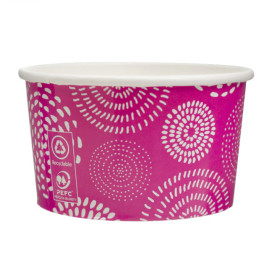 Kartonová Miska na Zmrzlinu 6,5oz/195ml " Cool&Yummy " 12(60 Ks)