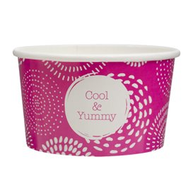 Kartonová Miska na Zmrzlinu 6,5oz/195ml " Cool&Yummy " (45 Ks)