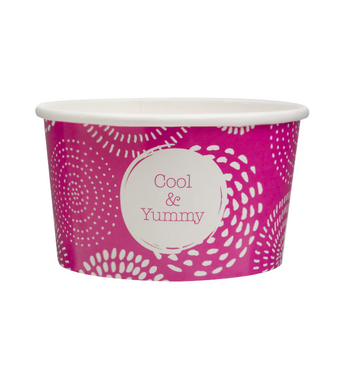Kartonová Miska na Zmrzlinu 6,5oz/195ml " Cool&Yummy " (45 Ks) Kartonová Miska na Zmrzlinu 6,5oz/195ml " Cool&Yummy " (45 Ks)