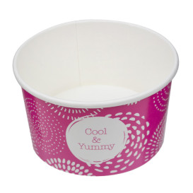 Kartonová Miska na Zmrzlinu 6,5oz/195ml " Cool&Yummy " (45 Ks)
