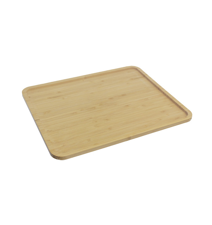 Bambusový Podnos na Koktejl 32,5x26,5x1cm (1 Ks) Bambusový Podnos na Koktejl 32,5x26,5x1cm (1 Ks)