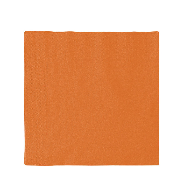 Papírové Ubrousky 2 Vrstvé Oranžový 33x33cm (1200 Ks) Papírové Ubrousky 2 Vrstvé Oranžový 33x33cm (1200 Ks)