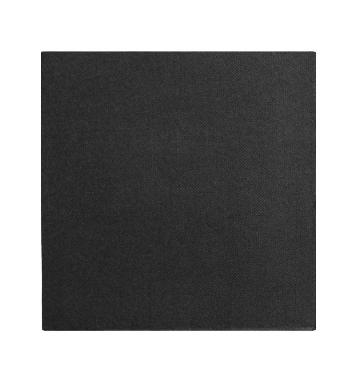 Papírové Ubrousky Černá 2 Vrstvy 2 Vrstvé 33x33cm (1.200 Ks) Papírové Ubrousky Černá 2 Vrstvy 2 Vrstvé 33x33cm (1.200 Ks)
