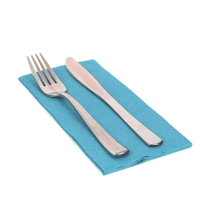 Papírové Ubrousky 1/8 Tyrkysová 2 Vrstvé 40x40cm (1800 Ks) Papírové Ubrousky 1/8 Tyrkysová 2 Vrstvé 40x40cm (1800 Ks)