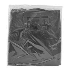 Šaty Kimono z Netkané Textilie PP s Opaskem a Kapsy Černá XL (1 Ks)